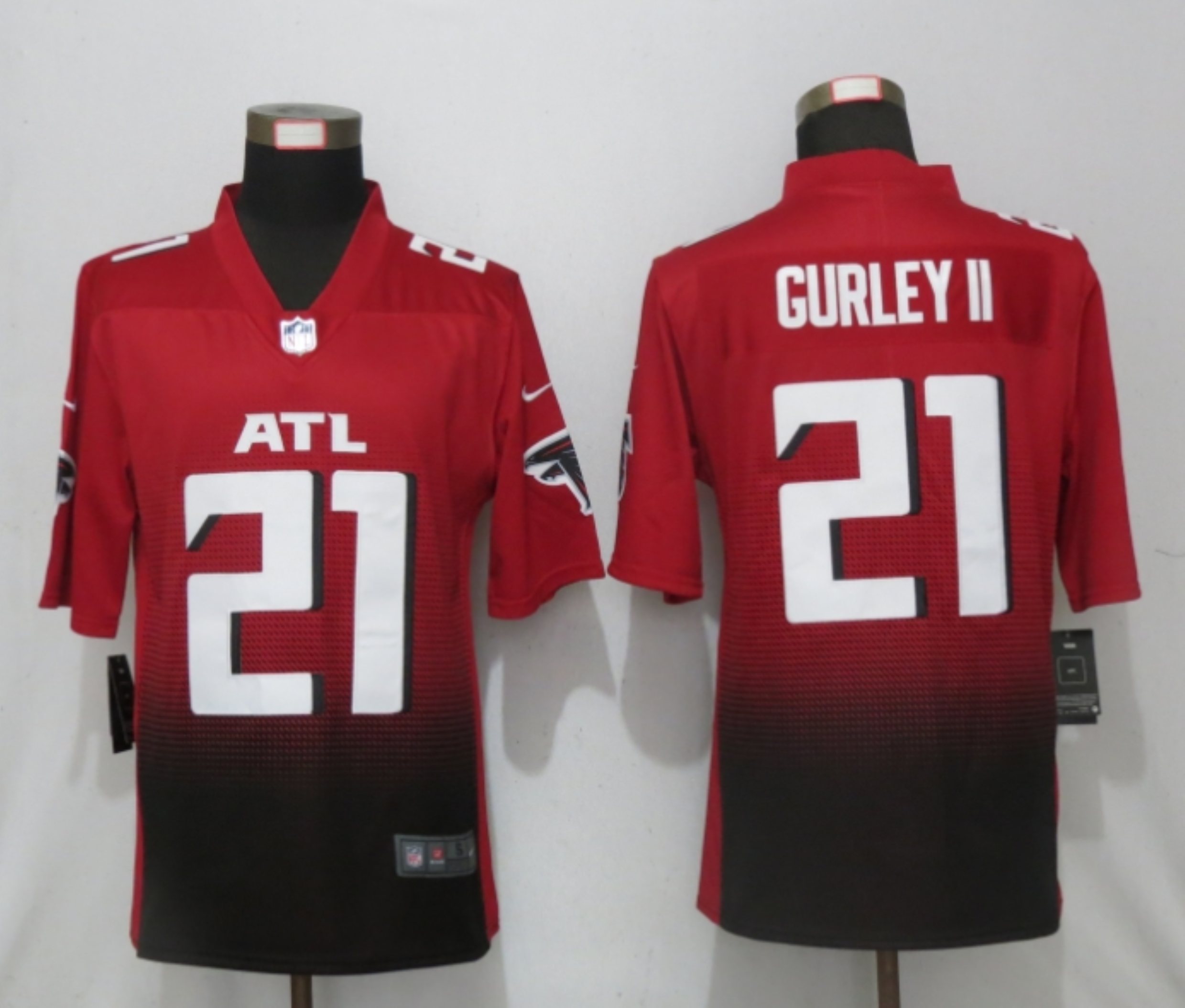 Men New Nike Atlanta Falcons #21 Gurley II Red 2nd Alternate Game Jersey
